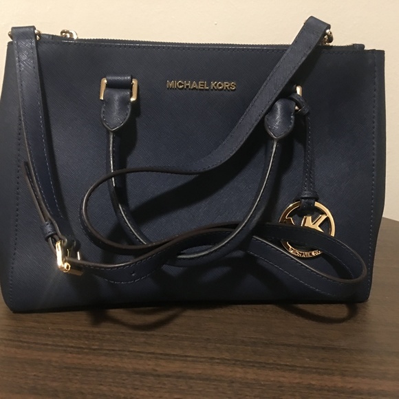 Navy Michael Kors Purse - Picture 2 of 4